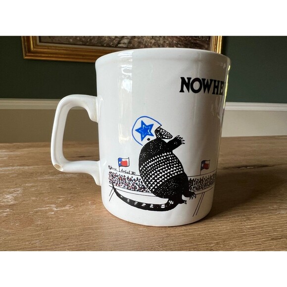Nowhere Else But Texas Football Armadillo Coffee Mug Cup Drinkware by Kiln Craft - Picture 3 of 6